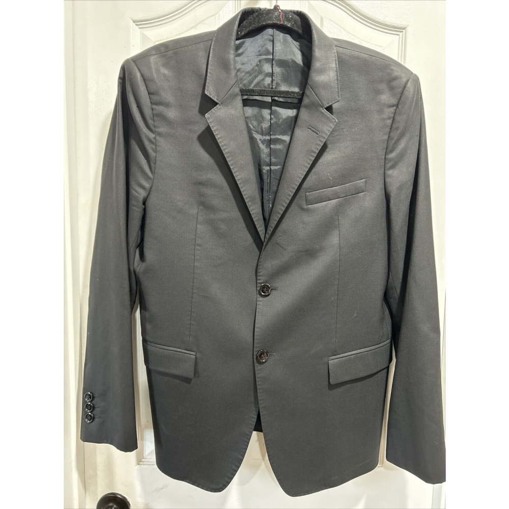 EMPORIO ARMANI DAVID LINE Blazer Jacket Black, Mens IT 54, US 44, L, Wool Blend